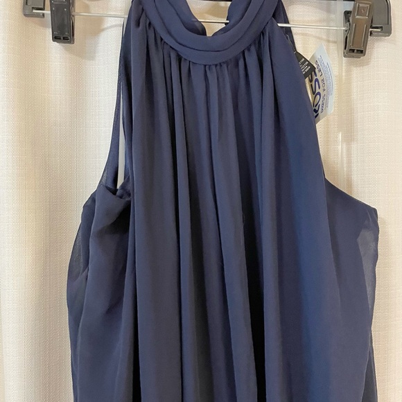 JBS Navy Evening Dress Halter Jumper - Picture 7 of 15